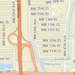 Lauderhill Florida Street Map