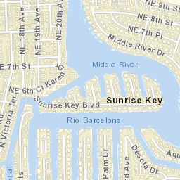 Sunrise Florida Street Map