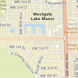 Westgate Lake Manor Florida Street Map