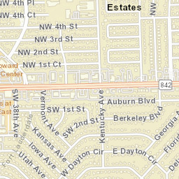 Broward Estates Florida Street Map
