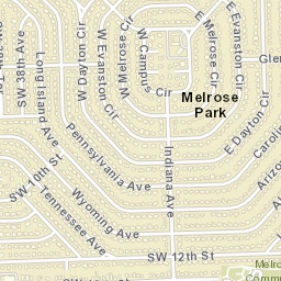 Melrose Park Florida Street Map