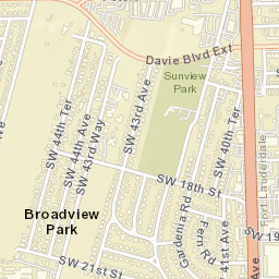 Broadview Park Florida Street Map