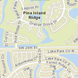 Pine Island Ridge Florida Street Map