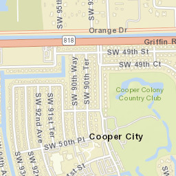 Cooper City Florida Street Map