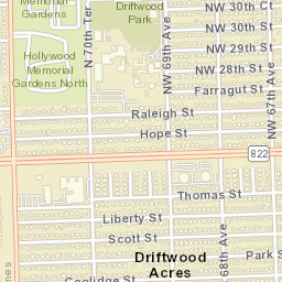 Driftwood Acres Florida Street Map
