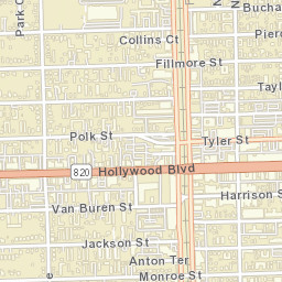 Hollywood Florida Street Map