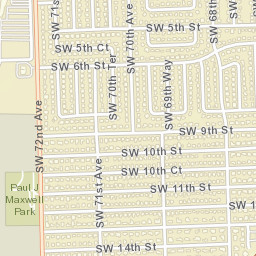 Pembroke Pines Florida Street Map