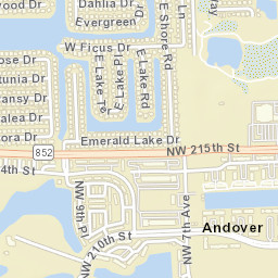 Andover Florida Street Map