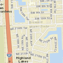 Ro-Len Lake Gardens Florida Street Map