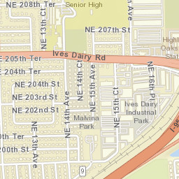 Ives Estates Florida Street Map