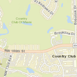 Country Club Florida Street Map