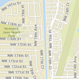 Palm Springs North Florida Street Map