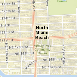 North Miami Beach Florida Street Map