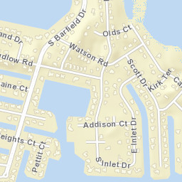 Caxambas Florida Street Map