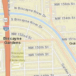 Golden Glades Florida Street Map