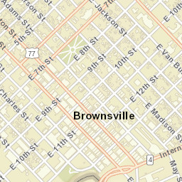 Brownsville, Texas Street Map
