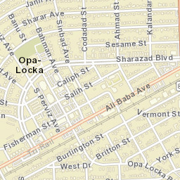Opa-locka Florida Street Map