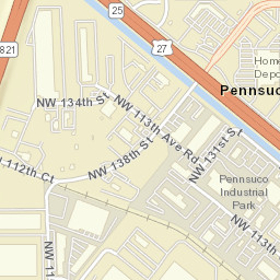 Pennsuco Florida Street Map