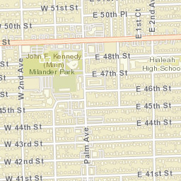 Hialeah, Florida Street Map