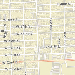 Hialeah Florida Street Map