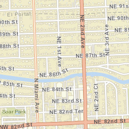 El Portal Florida Street Map