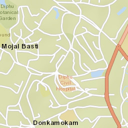 Diphu Street Map
