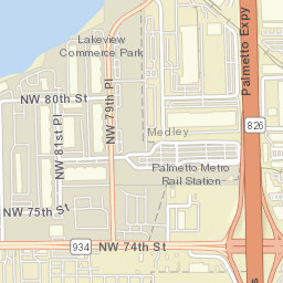 Medley Florida Street Map