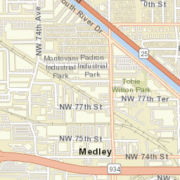 Medley Mobile Homes Florida Street Map