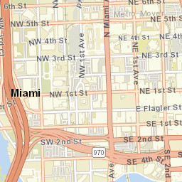 Miami Florida Street Map