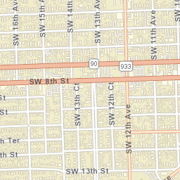 Latin Quarter Florida Street Map