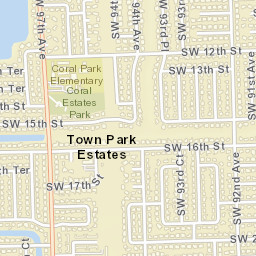 Town Park Estates Florida Street Map