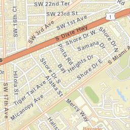 Bay Heights Florida Street Map