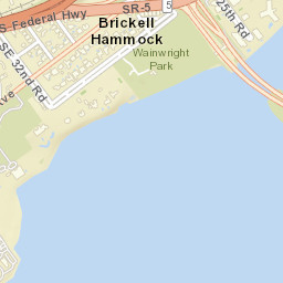 Brickell Hammock Florida Street Map