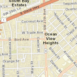 South Bay Estates Florida Street Map