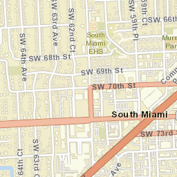 South Miami Florida Street Map