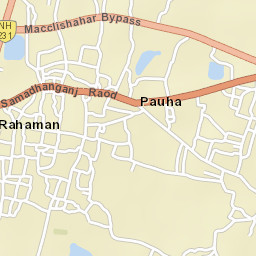Machhlishahr Street Map