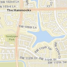 The Hammocks Florida Street Map