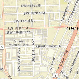 Peters Florida Street Map