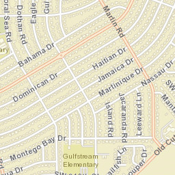 Cutler Ridge Florida Street Map