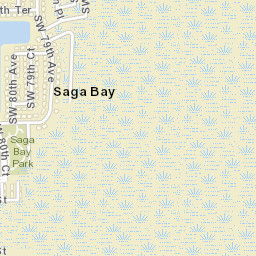 Saga Bay Florida Street Map