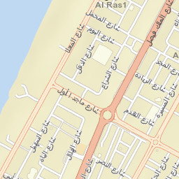 Umm Al Quwain City Street Map