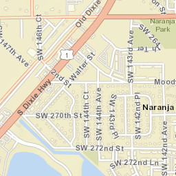Naranja Florida Street Map