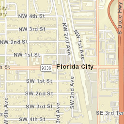 Florida City Florida Street Map