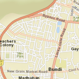 Bundi Street Map