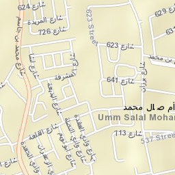 Umm Şalāl Muḩammad Street Map