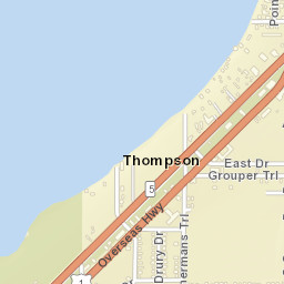 Key Largo Florida Street Map