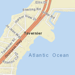 Tavernier Florida Street Map
