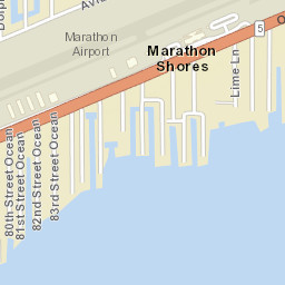 Marathon Shores Florida Street Map