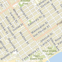 Key West, Florida, USA Street Map