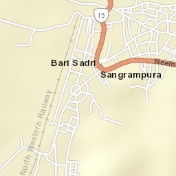 Bari Sadri Street Map